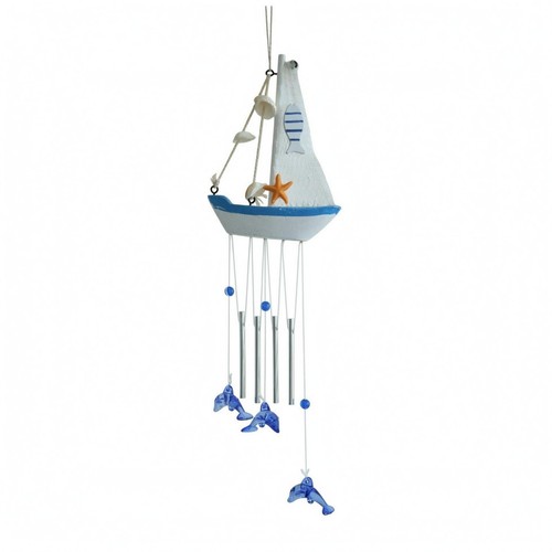 Sailboat wind chime - sailboat,