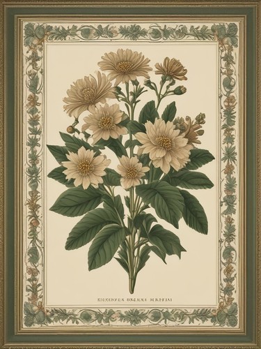 Vintage botanical english - vintage,
