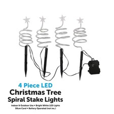 4x Outdoor Christmas Tree