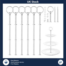 Elegant Silver Metal Cake