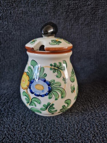 Vintage french faience sugar - vintage,