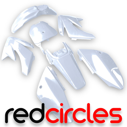 White crf70 plastics - plastics, fairing