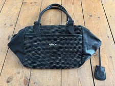 Kipling Black Leather & Blue