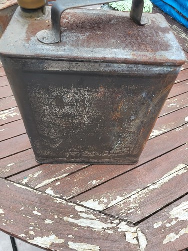 Vintage metal petrol - petrol/oil, can