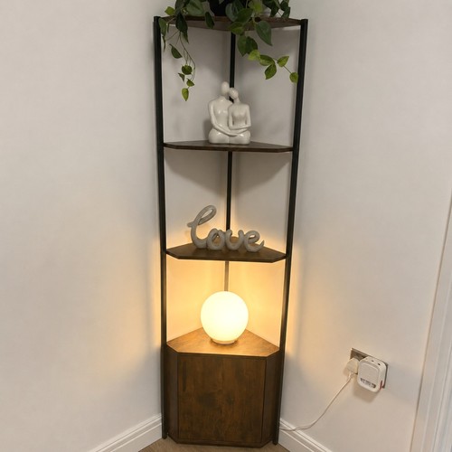 Industrial corner bookcase - industrial,