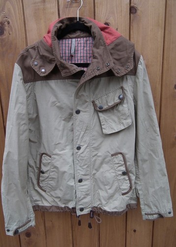 Zara man beige brown hooded - beige, &