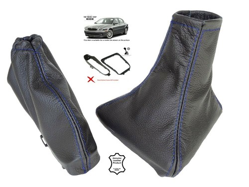 Black leather gear - gear, handbrake