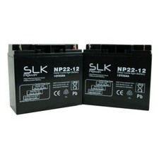 Pride Apex Rapid 2 x 12v 22ah mobility scooter batteries -upgrade 17ah 18ah 20ah