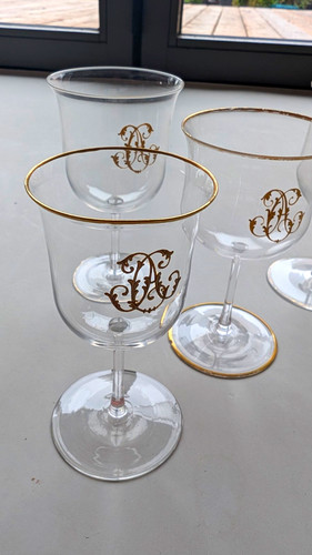 Vintage hand blown liqueur - hand,