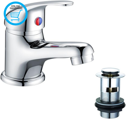 Chrome basin sink monobloc - |,