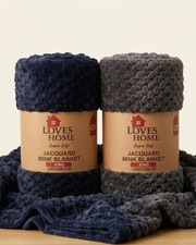 Ribbed Throw Blanket Faux Fur