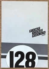 FIAT 128 RALLY 1300 Car Sales Brochure c1970's #3209