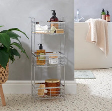 DUNELM BATHROOM CHROME FLOOR