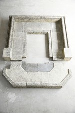 Bolection Style Limestone Fireplace