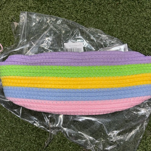 Small woven rope basket - woven,