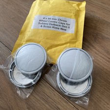 4 x 56mm -Chrome Wheel Centre