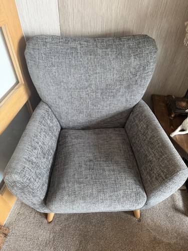 Grey wilson high back - grey, armchair