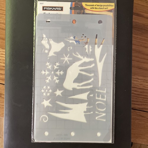 Fiskars embossing stencil - embossing, set