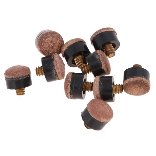 Brass screw on leather - brass,