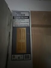 3 X 4 PANEL OAK VENEER INTERIOR FIRE DOOR (1981 X 838 X 44MM)
