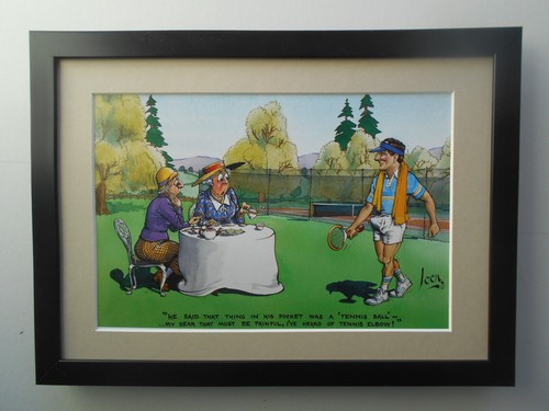 Loon cartoon tennis print - tennis,