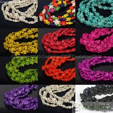 Howlite Turquoise 14mm x 17mm Carved Turtle Spacer Beads Mix Assorted Colors 16"