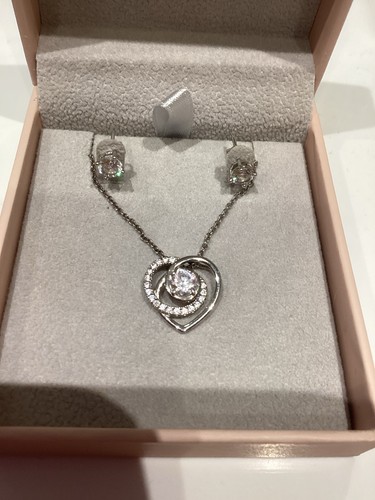 Diamonique qvc heart pendant - diamonique,