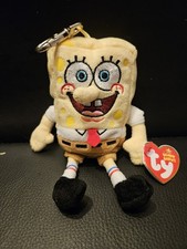 TY Beanie baby Spongebob squarepants Keyring *Great Condition* Vintage TY teddy