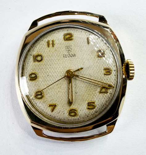 Tudor 12102 9ct gold manwind - tudor,
