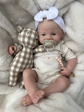 New 100% Full Silicone Reborn Doll - Weighted Newborn Girl - Soft -doll 