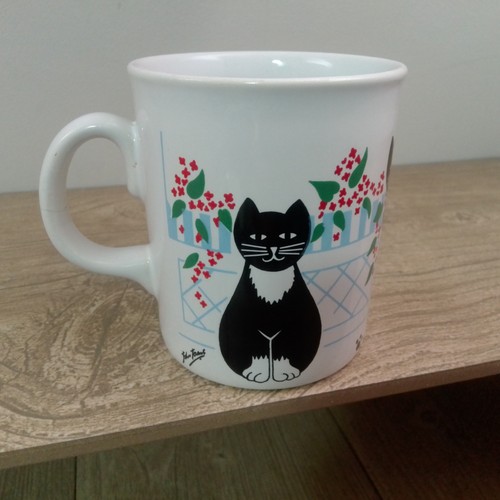 Black cat mug - cat, john