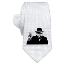 'Winston Churchill' White Tie