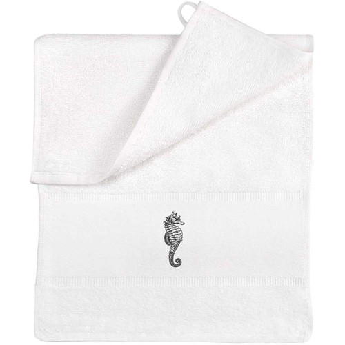 Seahorse marine flannel - 'seahorse,