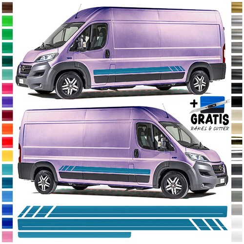 Bus side stripes sticker - stripes, set