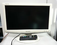 SHARP AQUOS LCD 19in TV LV-19D1E-WH DVB Freeview WITH Replacement REMOTE White 