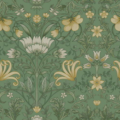 Vintage floral wallpaper - floral,