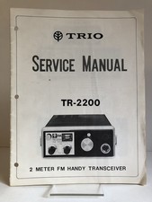 Scarce trio service - "trio, manual