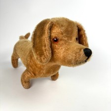 Antique mohair dachshund toy - antique,