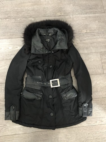 Froccella womens coat fur hood - coat,
