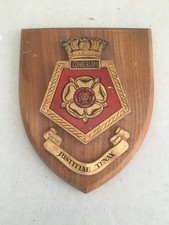 HMS CUMBERLAND OFFICERS MESS OR VETERANS WALL PLAQUE