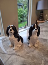 Beautiful Quail Ceramics Spaniel Salt And Pepper Pots