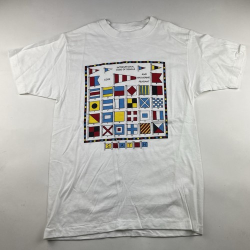 Vtg 80s swatch watch shirt - vtg,