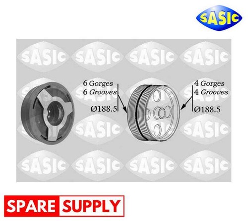Belt pulley crankshaft for - belt, pulley,