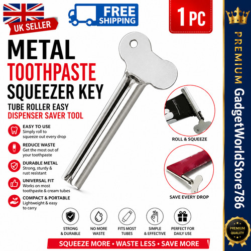 Metal toothpaste squeezer key - toothpaste,