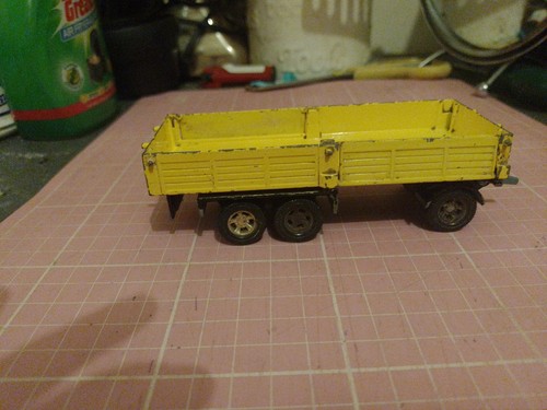 Matchbox k21 trailer - trailer, yellow