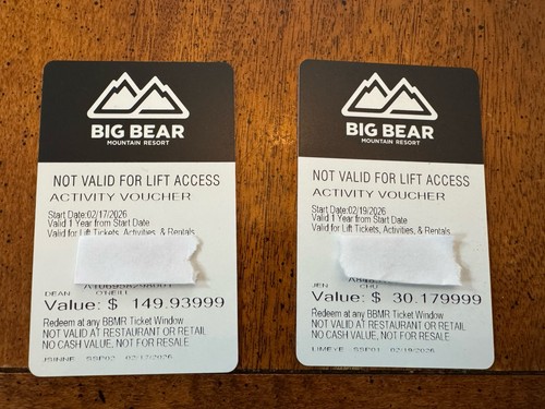 Big bear gift vouchers - bear,