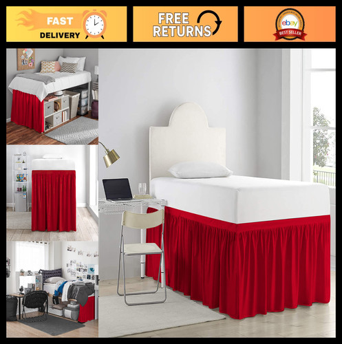 Extra long bed skirt for - bed,