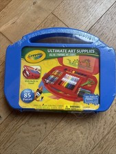 Crayola Kids Art Carry Case Colouring Pencils Markers 85 Pieces Drawing Set Kit