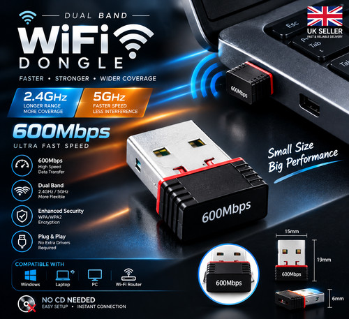 Dual band wifi dongle 4ghz - wifi, 2.4ghz
