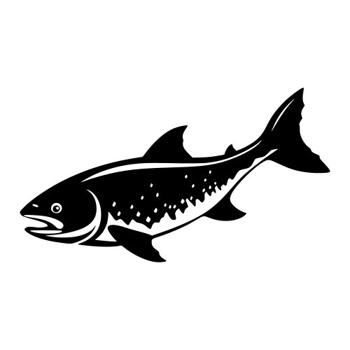 Salmon fish vinyl decal - fish,
